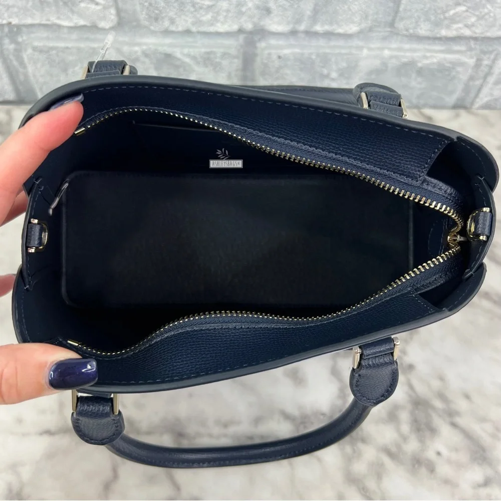 Kate Spade Darcy Colorblock Small Satchel Crossbody In Pale Hydra Blue
